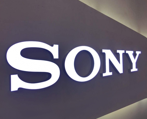 Frontlit ABS light Sign for SONY Shop Counter
